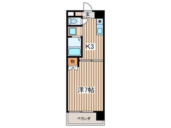 美谷ハイツ柵下の物件間取画像